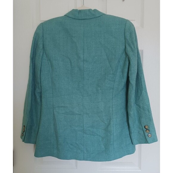 Vintage Company Ellen Tracy Silk Blazer Jacket Button Front Mint Size 4P - Picture 2 of 7